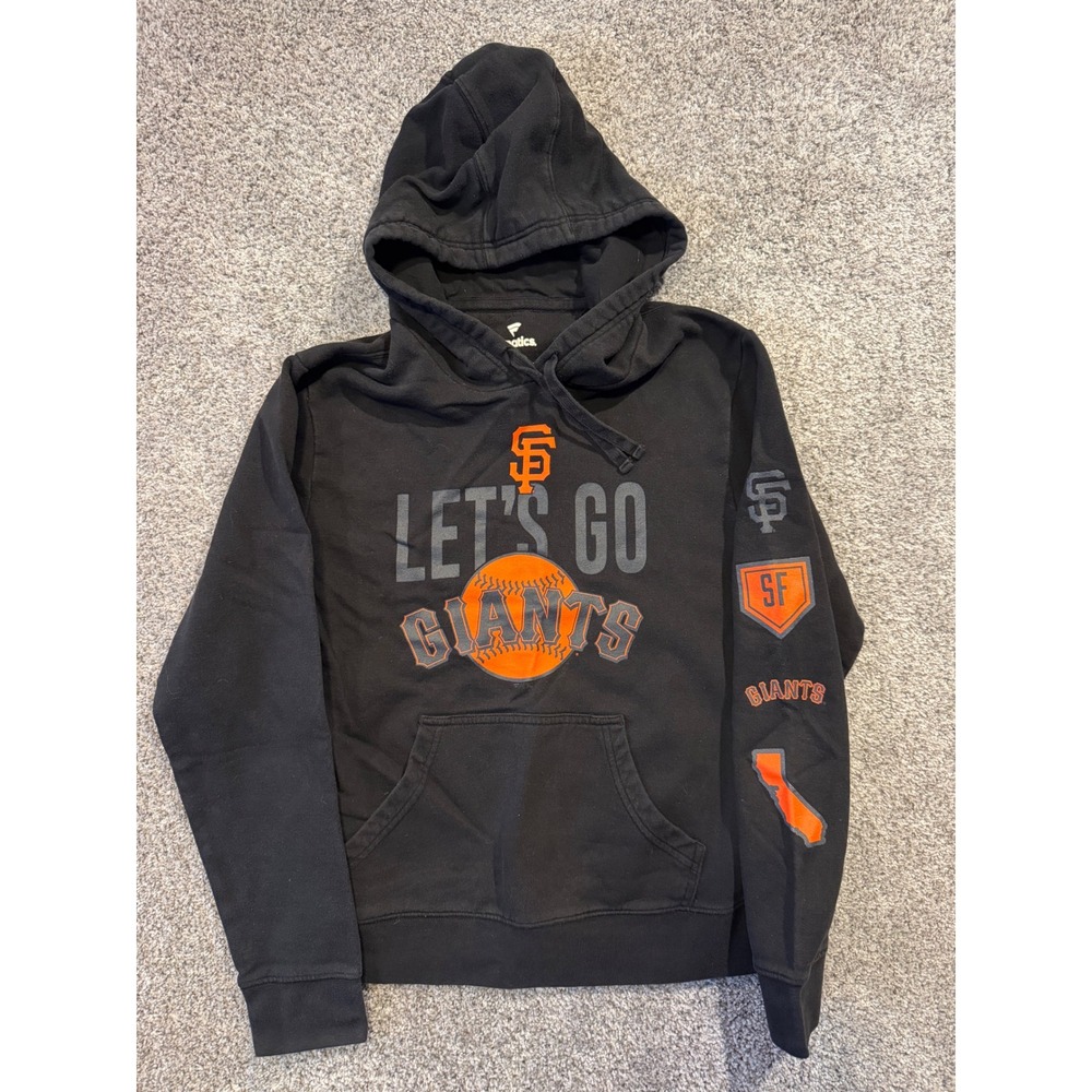 Fanatics Hoodie Mens S Black San Francisco Giants Lets Go Graphic Pullover MLB